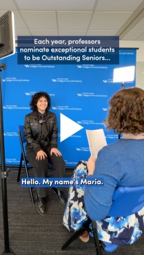 Outstanding Seniors Video Screenshot from Instagram. 
