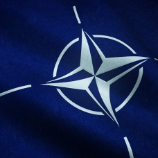 NATO flag. 