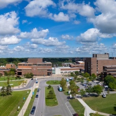 Aerial view of UB North Campus. 