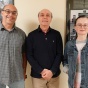 Professors Sal Rappoccio, Avto Kharchilava, and Ia Iashvili (from left to right) received a grant from the National Science Foundation (NSF) for High Energy Physics research with the Compact Muon Solenoid (CMS) detector at the CERN Large Hadron Collider (LHC). 