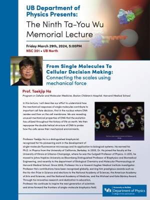 Nine Ta-You Wu lecture. 