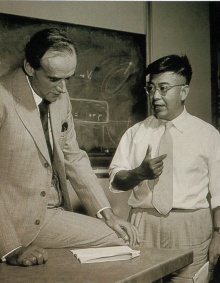 Professor Wu and Dr. Paul Dirac. 