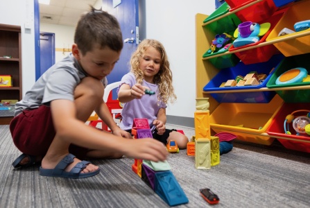 Children in Dr. Federica Bulgarelli's lab. 
