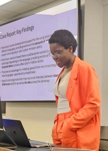 Adwoa Ampiah-Bonney at the Cognitive Science Conference.