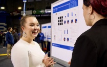 Student at the Celebration of Academic Excellence. 