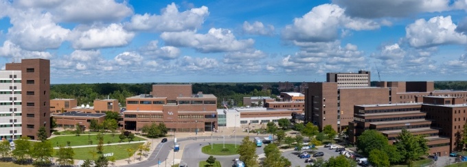 Aerial view of UB North Campus. 