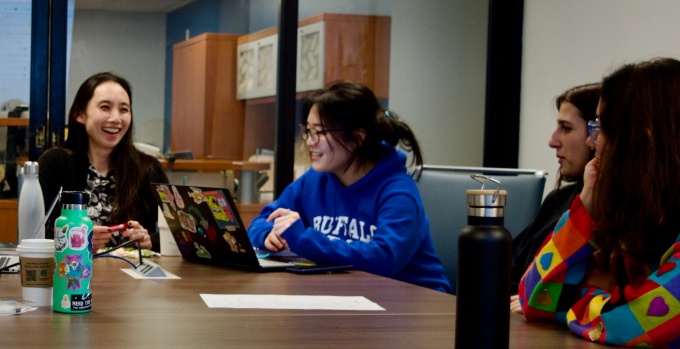 Prof. Lora Park and Students.
