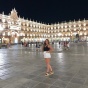Samantha Spinella at the Plaza Mayor, Salamanca, Spain. 