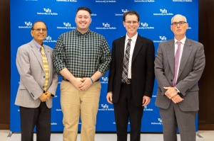 Jamison Garcia Ramirez, second from left, RLL excellence in teaching winner spring 2023. 