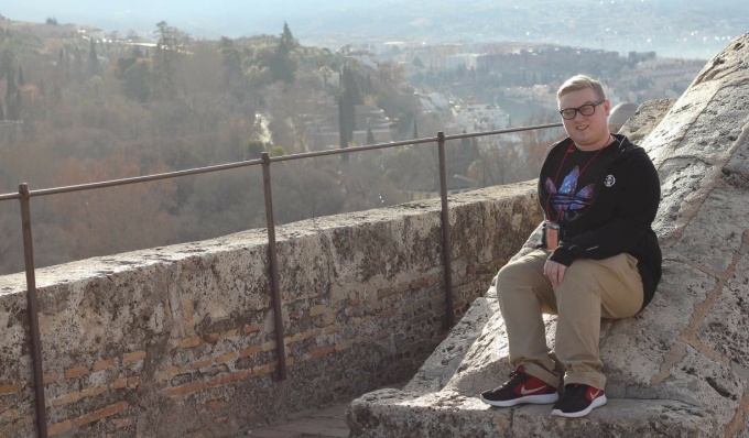 Alex Bakke in Seville, Spain. 