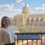 Alivia Smeltzer-Darling and the Catedral de Salamanca. 