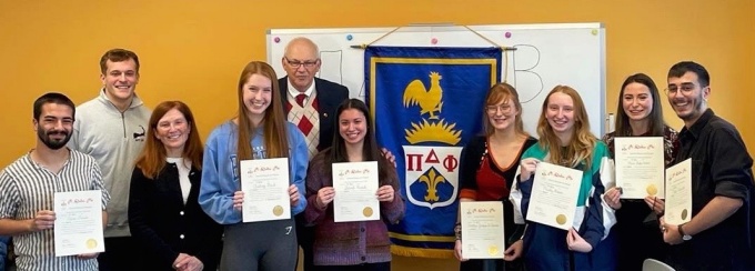 AY 2022-2023 Sigma Delta Pi initiates.