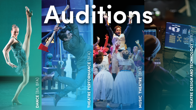 Composite image of performers dancing and singing. 
