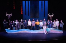group photo on stage. 