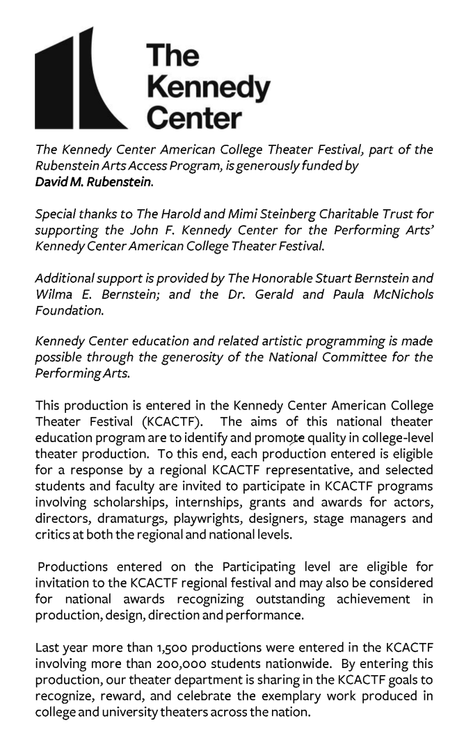 Kennedy Center logo. 