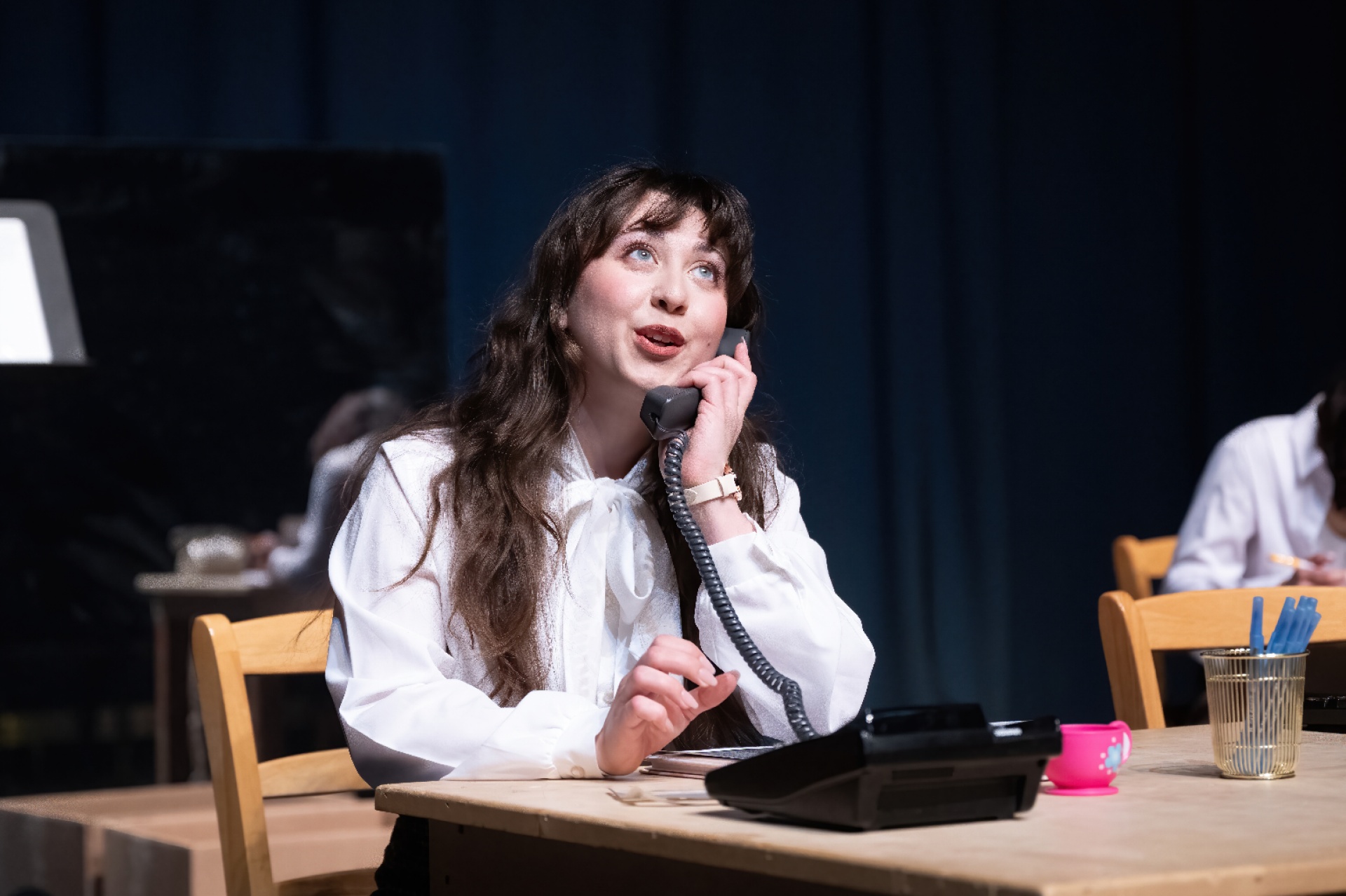 Students dancing on stage. 