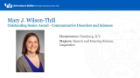 Mary J. Wilson-Thill, Communicative Disorders and Sciences
