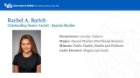 Rachel A. Barich, Special Studies