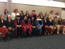 Jorge (2nd from left), with RLL faculty at the 2019 Commencement Ceremony.